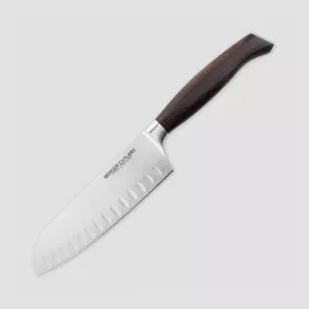 Нож Сантоку, 16 см, серия Ergo Line Smoked Oak, BERGER CUTLERY, Германия, Ergo Smoked oak BERGER CUTLERY