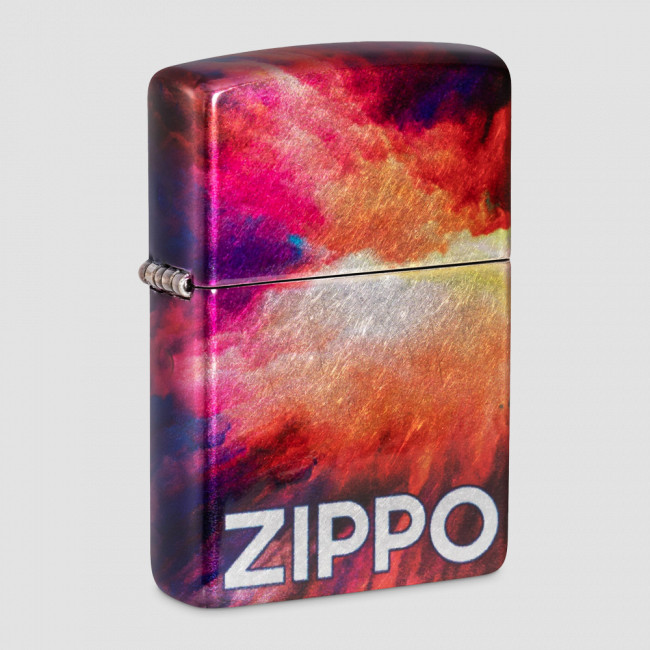 Зажигалка бензиновая Tie Dye 540 Tumbled Chrom, ZIPPO, США