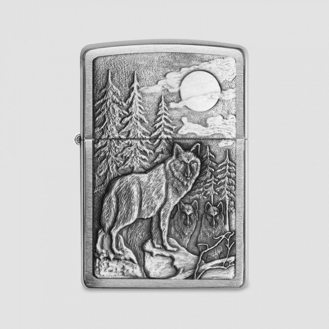 Зажигалка Classic Brushed Chrome, ZIPPO, США