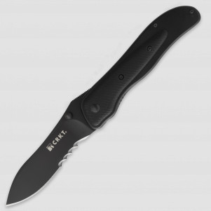 Нож полуавтоматический складной Notorious Black Combo, 8,7 см, CRKT, США, 