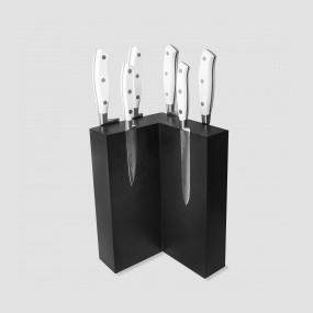 Набор из 6-ти кухонных ножей на подставке из дуба, серия Riviera Blanca, ARCOS, Испания, Наборы кухонных ножей Arcos