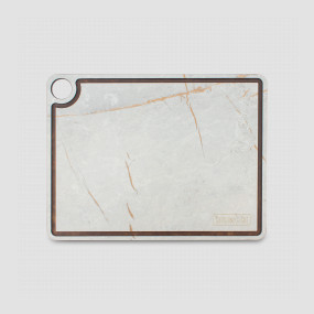 Доска разделочная с желобом, 32 х 24см, мраморный Грейс, композитный материал, серия Fashion, ComposeEat, Россия, COMPOSE EAT (Россия)