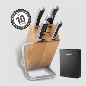 Набор кухонных ножей 5 предметов в подставке, серия Saeta, ARCOS, Испания, Набор ножей 5 предметов