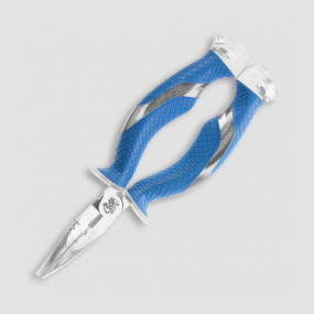 Плоскогубцы игольчатые загнутые Cuda 7 Titanium Bonded Ring Splitter, длина: 18,0 см, CUDA, США, CUDA (США)