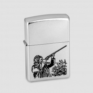 Зажигалка Hunter Satin Chrome, ZIPPO, США, Зажигалки