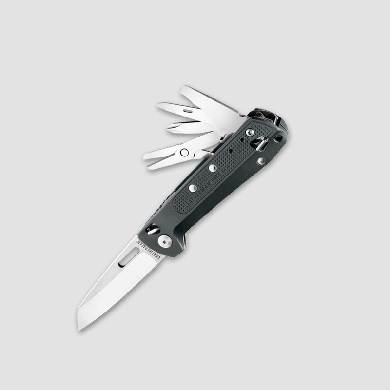 Мультитул Leatherman FREE K4, 9 инструментов, материал: нержавеющая сталь, цвет: темно-серый, LEATHERMAN, США