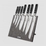 Набор кухонных ножей, 7 штук, на магнитной подставке ComposeEat (Vintage Grey), серия Zen, YAXELL, Япония