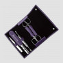 Набор маникюрный в кожаном футляре, фиолетовый, 5 предметов, серия Beauty Classic, ZWILLING J.A. HENCKELS, Германия