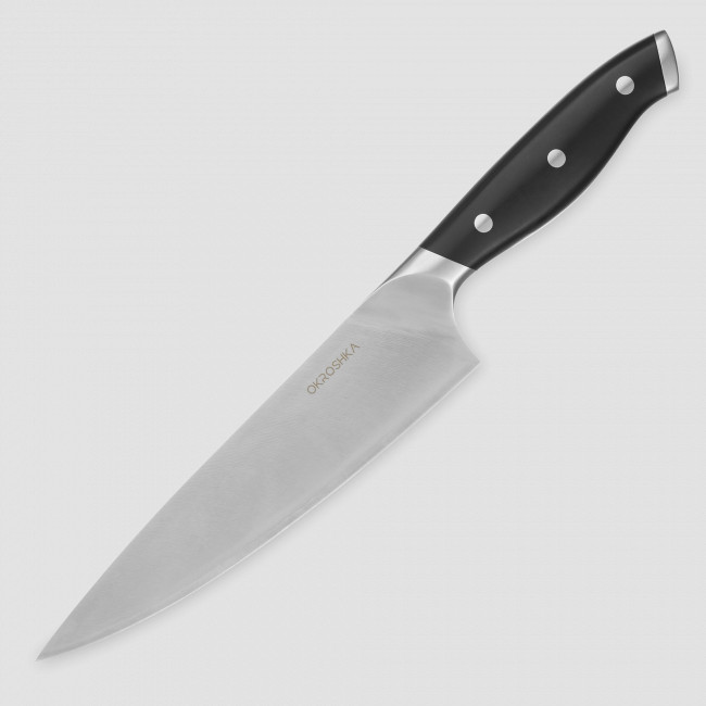 Нож поварской кухонный Шеф, 18,4 см, серия Tartar, OKROSHKA, Россия