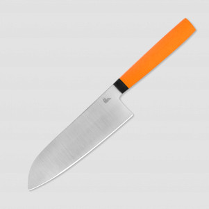 Нож поварской кухонный сантоку SA160, 16 см, сталь N690, Orange, OWL KNIFE, Россия, OWL KNIFE (Россия)