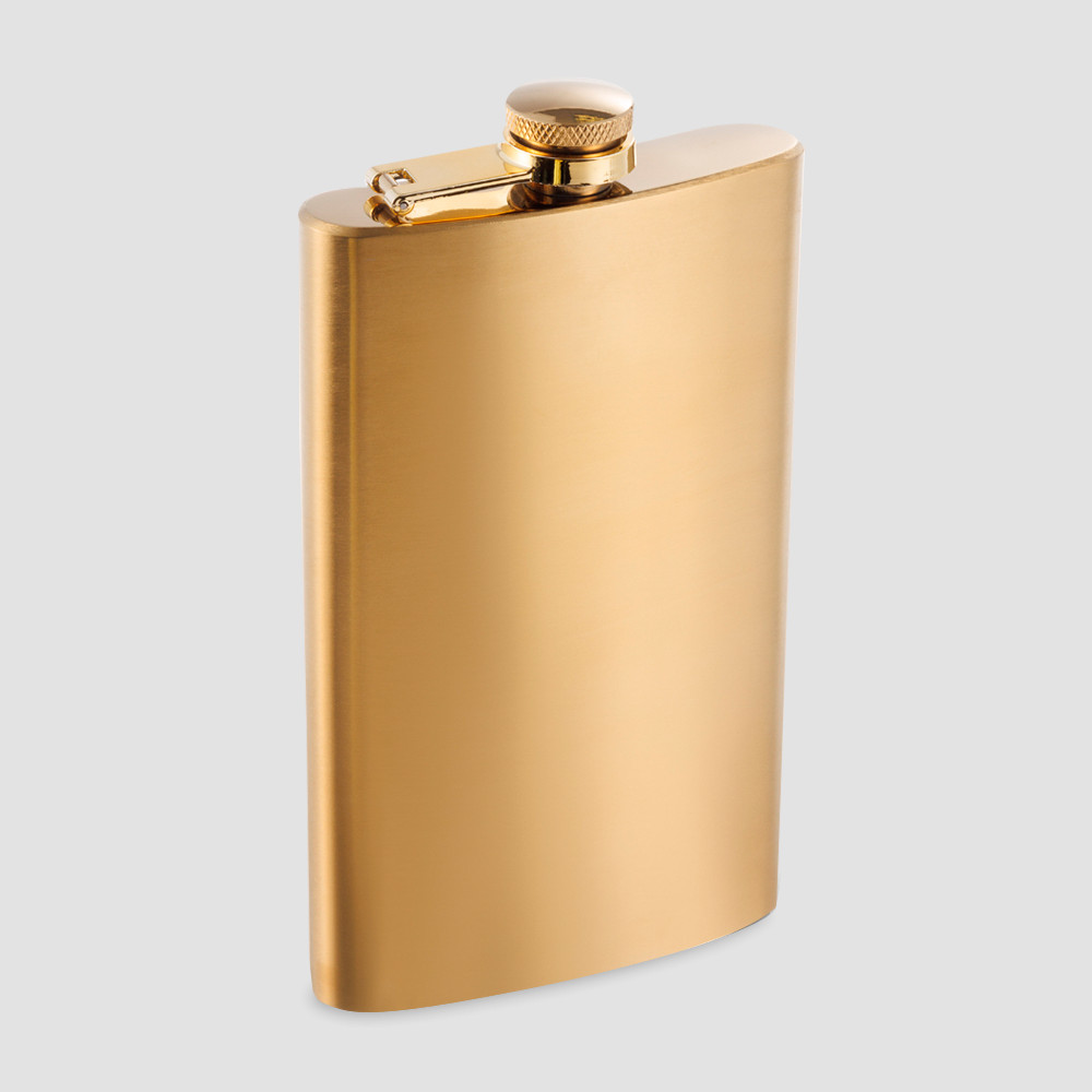 Фляга, 270 мл, сталь, золотистый, S. QUIRE, Италия