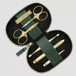 Набор маникюрный в кожаном футляре Gold, 6 предметов, зеленый, серия Beauty Premium, ZWILLING J.A. HENCKELS, Германия, ZWILLING J.A. HENCKELS (ГЕРМАНИЯ)
