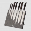 Набор кухонных ножей, 7 штук, на магнитной подставке ComposeEat, серия Ergo Line Smoked Oak, BERGER CUTLERY, Германия_00819160046724063187.jpg