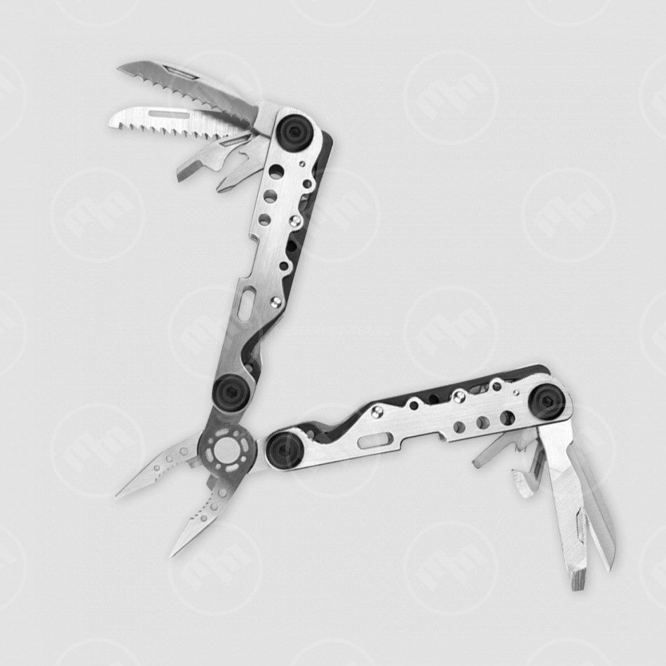 Мультитул, 13 инструментов, цвет серебристый, STINGER, Россия