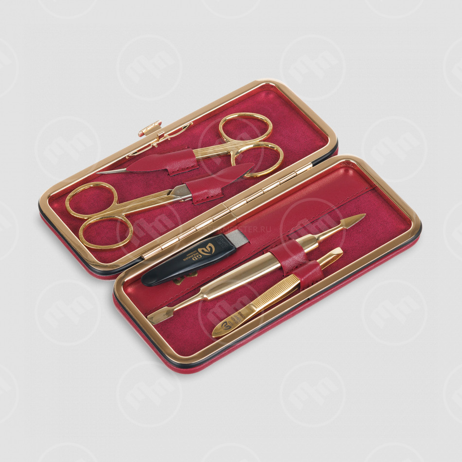 Набор маникюрный в футляре, 5 предметов, GD, Германия