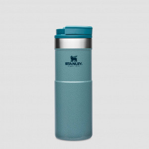 Термокружка Classic Neverleak, объем: 470 мл, материал: нержавеющая сталь 18/8, цвет: голубой, STANLEY, США, Classic