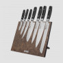 Набор кухонных ножей, 7 штук, на магнитной подставке ComposeEat (Vintage Brown), серия RAN, YAXELL, Япония