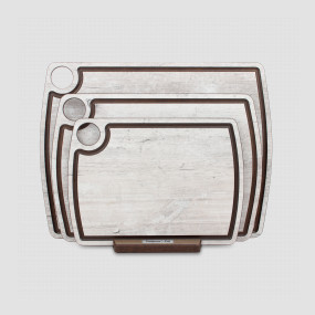 Набор из 3-х разделочных досок на подставке, дуб Санремо, в подарочной упаковке, композитный материал, серия Fashion, ComposeEat, Россия, COMPOSE EAT (Россия)