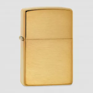 Зажигалка бензиновая Armor Brushed Brass, ZIPPO, США, Зажигалки ZIPPO