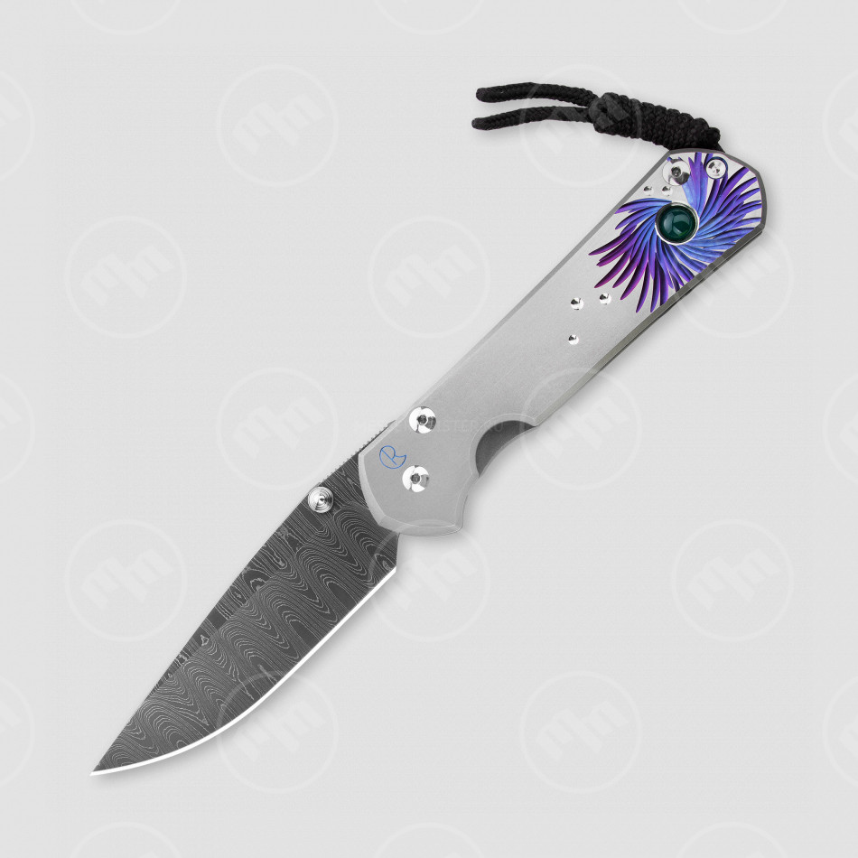 Нож складной Large Sebenza 21 Devin Thomas Ladder Damascus, 9,2 см, CHRIS REEVE, США