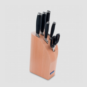 Набор кухонных ножей 5 штук + ножницы в подставке, серия KYOTO, ARCOS, Испания, Наборы ножей 6 предметов