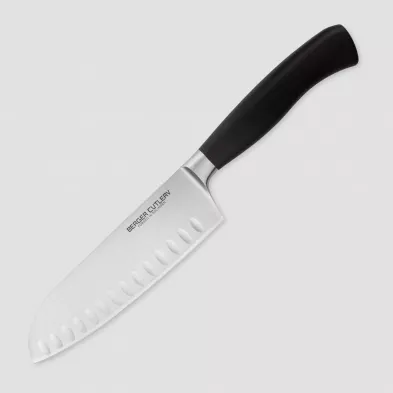Нож поварской Сантоку, 16 см, серия Ergo Line Pro, BERGER CUTLERY, Германия, 