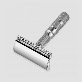 Станок бритвенный Т-образный в чехле из кожи, длина: 7,0 см, MERKUR, Германия, MERKUR (Германия)