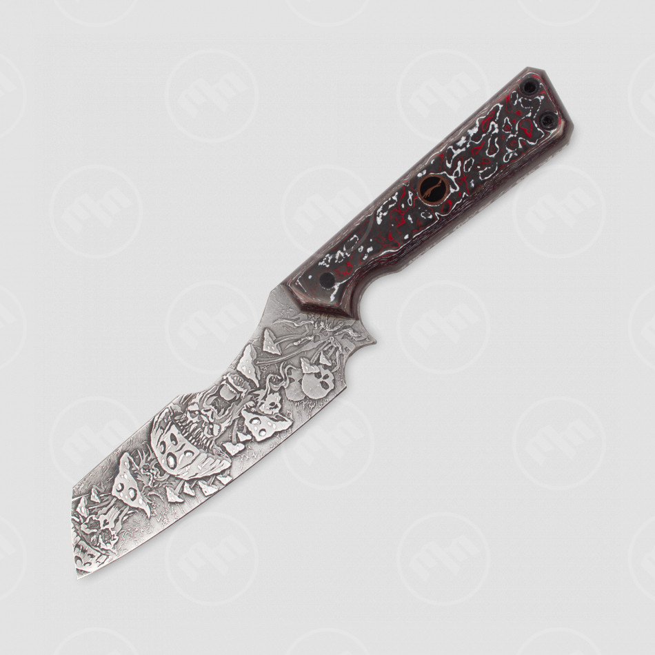 Нож с фиксированным клинком Карачун, 12 см, ВОЛЧИЙ ВЕК, Россия