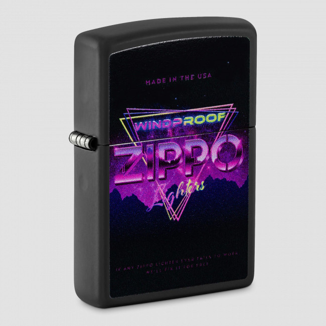 Зажигалка бензиновая Sign Design Black Matte, ZIPPO, США