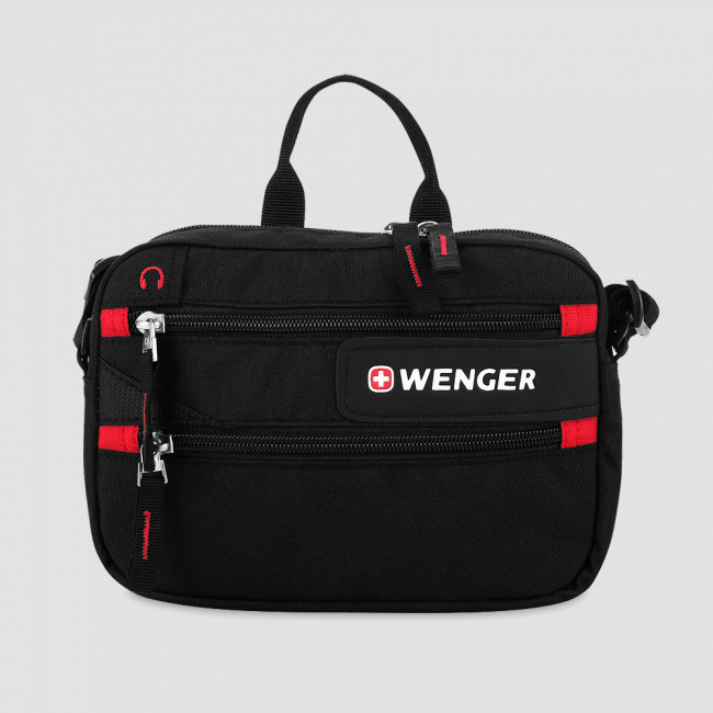 Сумка, размер: 18 х 23 х 5, материал: полиэстер 600D, цвет: черный, WENGER, Швейцария