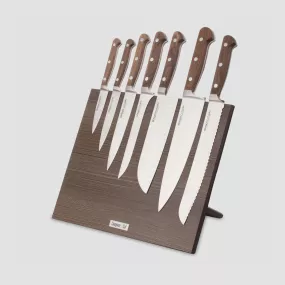 Набор кухонных ножей, 7 штук, на магнитной подставке ComposeEat, серия Classic Walnut, BERGER CUTLERY, Германия, Classic Walnut BERGER CUTLERY