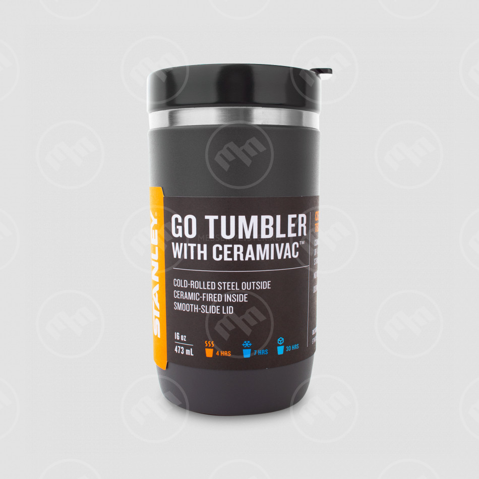 Термокружка Ceramivac, объем: 470 мл, цвет: серый, STANLEY, США