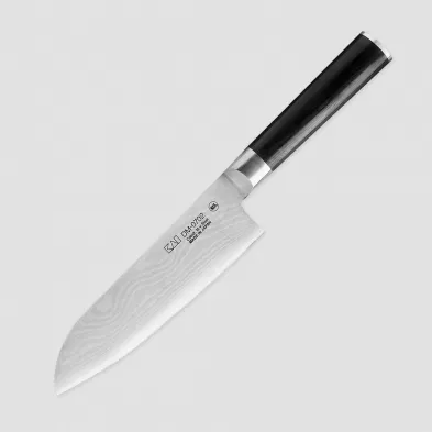 Нож кухонный, поварской Сантоку, 18.0 см, 32 слоя, серия Shun Classic, KAI, Япония, 
