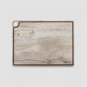 Доска разделочная c желобом, 42х31см, дуб светлый, композитный материал, серия ProFashion, ComposeEat, Россия, Разделочные доски COMPOSE EAT