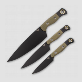 Набор кухонных ножей поварская тройка, BENCHMADE, США, Наборы ножей "Поварская тройка" 