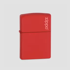 Зажигалка Classic Red Matte Logo Zippo, ZIPPO, США, Зажигалки ZIPPO