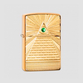 Зажигалка Armor Eye of Providence Design High Polish Brass, ZIPPO, США, Зажигалки