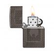 Зажигалка бензиновая Armor Flame Pattern Black Ice, ZIPPO, США_00824780042379576234.jpg