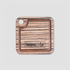 Подставка для чашки, 10х10см, зебрано натуральный, серия ProFashion, ComposeEat, Россия, Кухонные аксессуары COMPOSE EAT