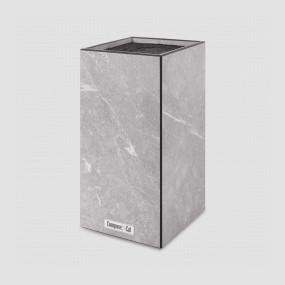 Подставка универсальная для кухонных ножей, 11x11x24 см, мрамор светлый, композитный материал, серия Fashion, ComposeEat, Россия, Подставки для ножей