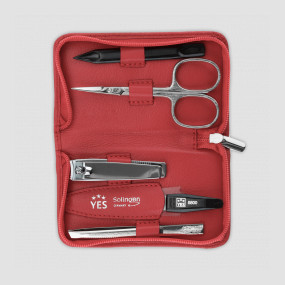 Набор маникюрный в кожаном футляре, 5 предметов, YES, Германия, YES (Германия)