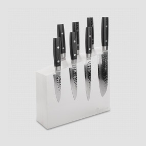 Набор из 7-и кухонных ножей на подставке из дуба, серия Zen, YAXELL, Япония, YAXELL (Япония)