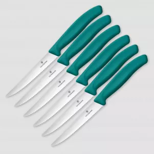 Набор из 6 кухонных ножей для стейка Swiss Classic 11 см, VICTORINOX, Швейцария, Новинки