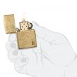 Зажигалка бензиновая Armor Flame Tumbled Brass, ZIPPO, США_00824770068430278661.jpg
