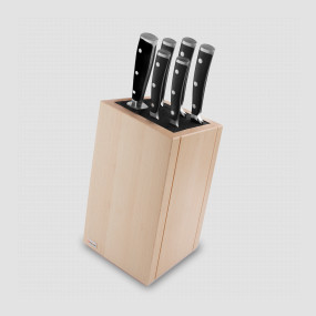 Набор из 5-ти кухонных ножей на подставке из бука, серия Classic Ikon, WUESTHOF, Золинген, Германия, Наборы ножей 6 предметов