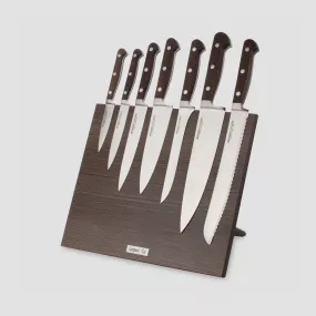 Набор кухонных ножей, 7 штук, на магнитной подставке ComposeEat, серия Classic Smoked Oak, BERGER CUTLERY, Германия, Classic Smoked oak BERGER CUTLERY