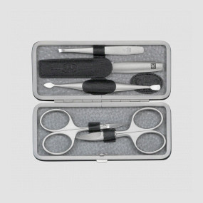 Набор маникюрный в кожаном футляре, цвет чёрный/графит, 5 предметов, Twinox, ZWILLING J.A. HENCKELS, Германия, 