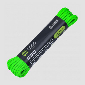 Паракорд 550 lime, 10 м, серия Cord 550, CORD, Россия, Паракорд 550 CORD