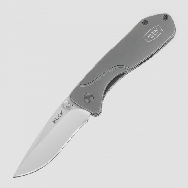 Нож складной Lux Stainless Steel Titanium, BUCK, США