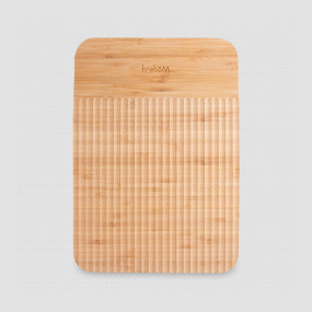 Доска разделочная из бамбука, размер 34x24 x1.9 см, с рифленой поверхностью, серия Chopping boards and Knives, TREBONN, Италия, Доски разделочные